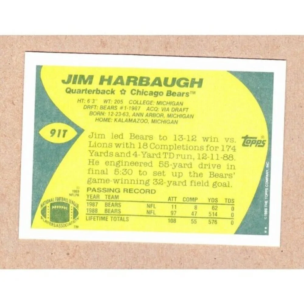 NFL sale 1989